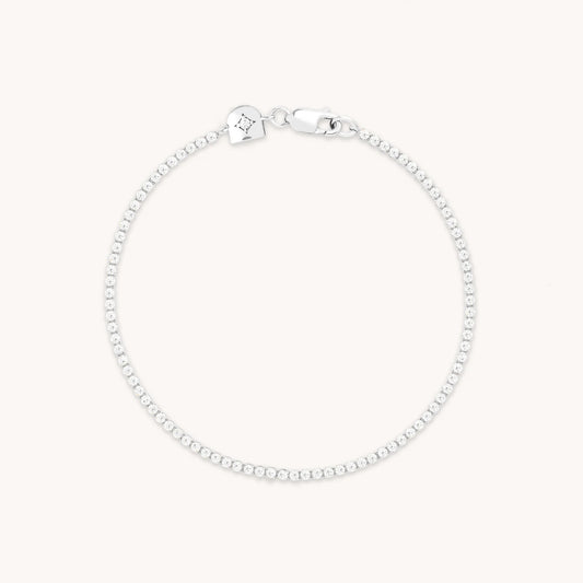 tennisarmband i silver